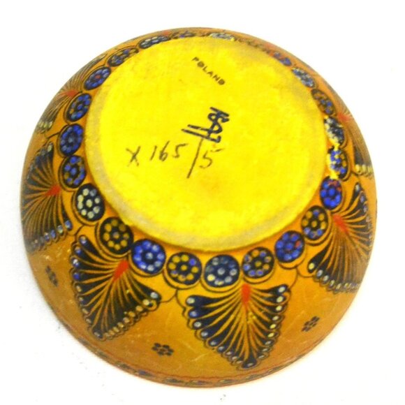 Handcrafted Wooden Mortar and Pestle Set - Brown and Yellow - Picture 4 of 8